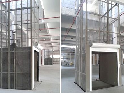 全封閉式導(dǎo)軌貨梯